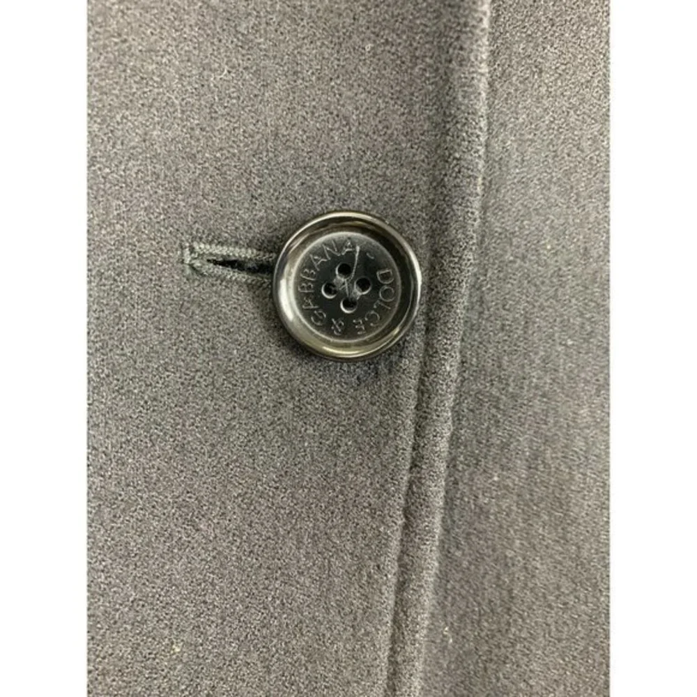 Dolce & Gabbana Basic 46 Virgin Wool Single Breasted Trench Coat Made In Italy - Picture 10 of 11